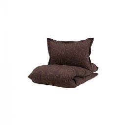 Borås Cotton sengetøj - Bianca Aubergine - Sengesæt i 100% bomuldssatin - Borås Cotton sengelinned